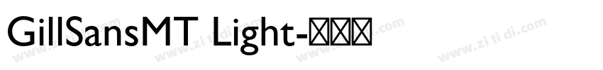 GillSansMT Light字体转换